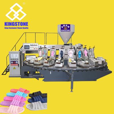 China Mini Plastic Slipper Sandals Making Machine 12 Station Rotary Table for sale