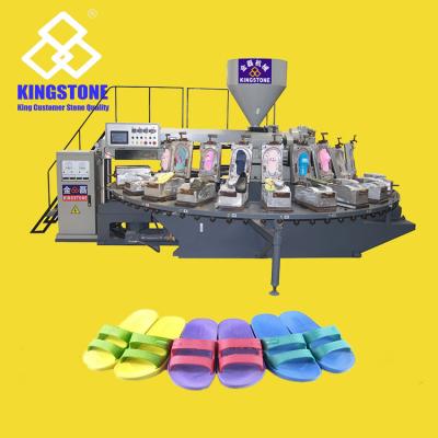 China Flip Flops Sandals Making Machine PVC Air Blowing One Time Injection for sale