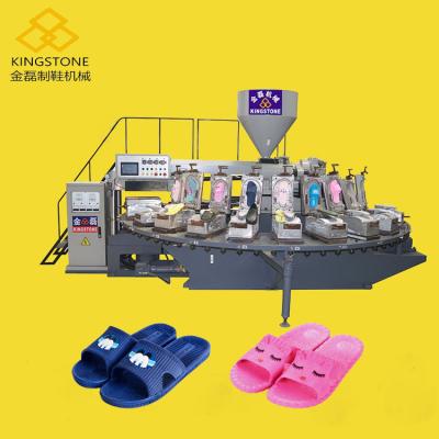 China Rotary Mini PVC Plastic slipper shoe making machine 12 Station for sale