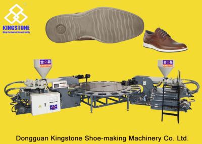 Chine Machine de fabrication unique de chaussure rotatoire automatique de PVC/TPR, machine de moulage injection directe d'Outsole à vendre