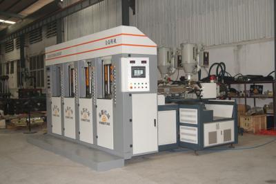China Static slide type PVC/Tpr Outsole Injection Moulding Machine 4 stations 2 injectors for sale