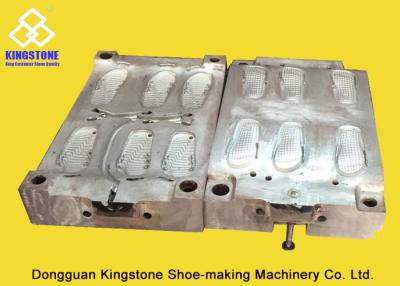 China Aluminum EVA Shoe Sole Mold One Mould Three Pairs OEM / ODM Over 5 Years Life for sale