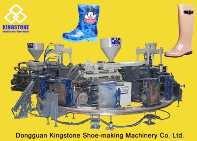 China Rain / Water Boot / Gumboot/ Mineral Worker Boot Dual Injection Molding Machine Rotary Type for sale