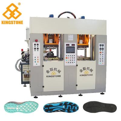 China Static Type Double Stations TPR Sole Making Machines Two Injector 70-100 Pairs Per Hour for sale