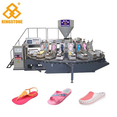 China 120-200 Pairs / Hour PVC lady's Sandal Slipper Making Machine Single Color Air Blowing Machine for sale