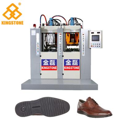 China Máquina para hacer moldes para suelas de zapatos verticales para suelas de TPR PVC TR TPU en venta