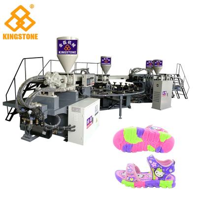 China Rotary PVC Injection TPR Sole Making Machines For Women / Men Sports Shoes for sale