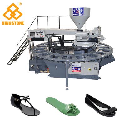 China Single Color Rotary Sandal Making Machine For Plastic PVC Shoes Injection Moulding for sale