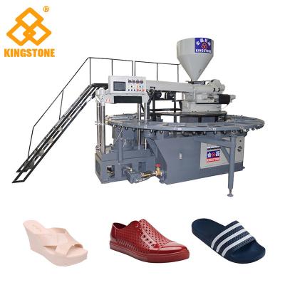 Κίνα 110-150 παπούτσι ζευγαριών/ώρα που κάνει τη γραμμή παραγωγής τα πλαστικά παπούτσια παντοφλών που κατασκευάζουν τη μηχανή προς πώληση