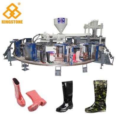 China 12 Stations 1/2 Color Boot Injection Molding Machine , Gumboots Making Machine  for sale