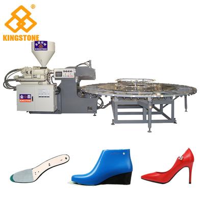 China Automatic Rotary Injection Machine For high heel shoes PP insole, TPU/TPR/TR/PVC outsole for sale