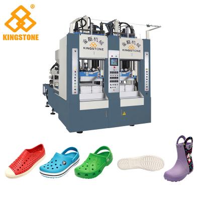 China Rain Boots Plastic Chappal Making Machine , Vertical Shoe Sole Mould Making Machine for sale