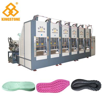 China Vertical Shoe Sole Mould Making Machine , Eva Sole Making Machine CE SGS for sale