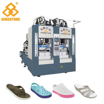 China 8 estaciones calzan la única cadena de producción de fabricación de máquina para el deslizador/las sandalias/las botas de EVA en venta