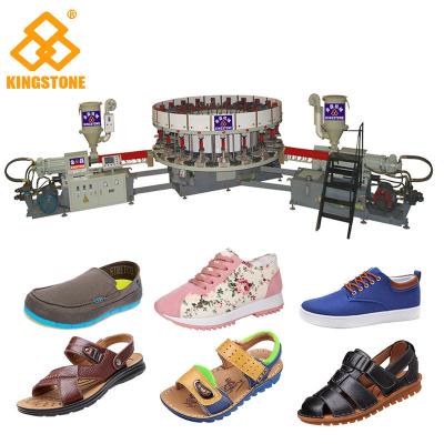 China Molde del Pvc de la inyección directa de las sandalias de los hombres que hace la máquina para los lenguados de los zapatos de lona en venta