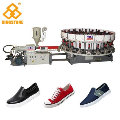 China CE SGS 2-3 Workers PVC Shoes Making Machine With Upper Lasting / 30-35kw/H for sale