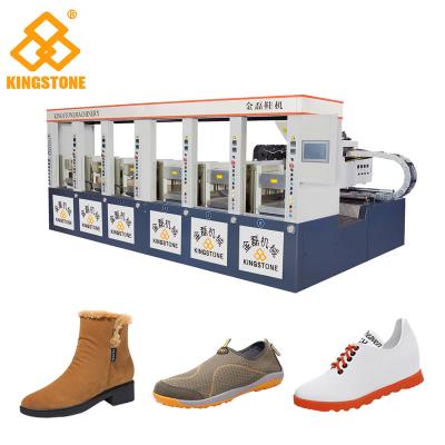 China Single / Double Color Rubber Sole Making Machine for Men Leisure Shoes Sandals for sale
