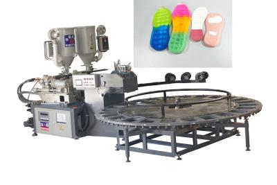 China Automatic Single / Double Color Shoe Sole Making Machine Two Density for sale