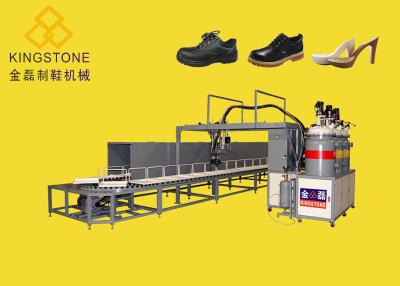 Chine Mono/deux colorez la machine de versement d'unité centrale de polyuréthane pour des semelles de chaussure/complètement automatique à vendre