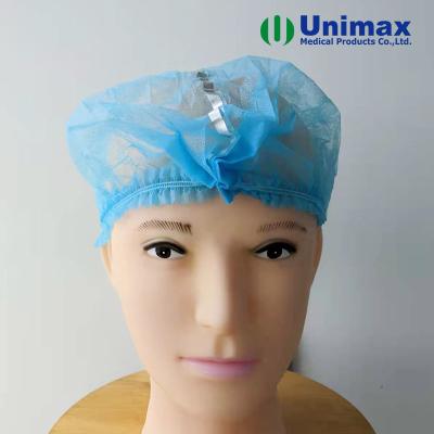 China Pleated Disposable Anti Static Bouffant Cap For Highly Sensitive Electronic Equipment for sale