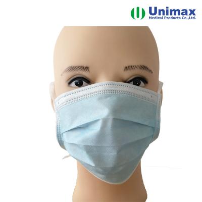 China Unimax Medical 3ply Disposable Surgical Face Mask With Ties Type IIR for sale