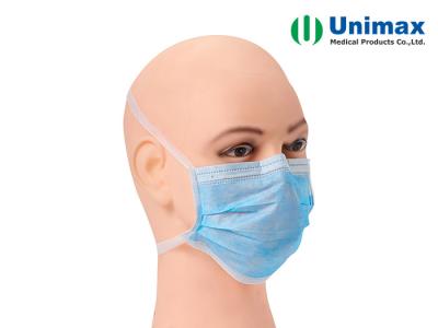 China Anti vírus impermeável máscara protetora cirúrgica descartável de 3 dobras à venda