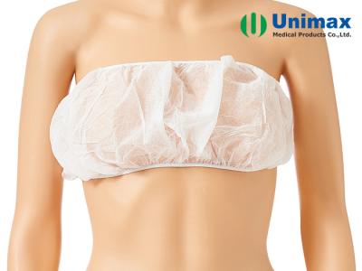 China Non-woven Disposable Fashionable Breathable Bra with Ties Beauty Spa Consumable for sale