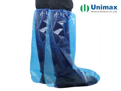 China Waterproof  Oil-proof  Liquid-proof Disposable  High Knee PE Boot Cover for sale