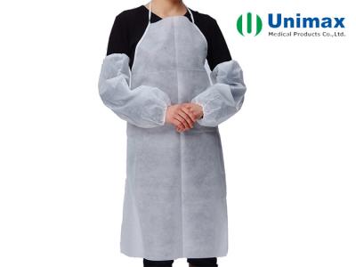 China 55gsm White Disposable Aprons for sale