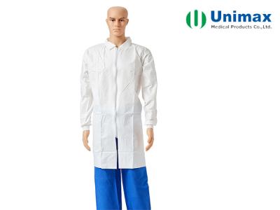 中国 SMS Unimaxの使い捨て可能で白い実験室のコート 販売のため
