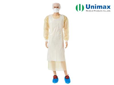 China Unimax Medical LDPE Blue Plastic Aprons CE FDA for sale