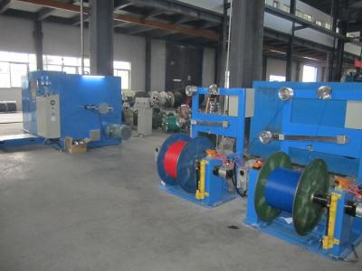 China Sky Blue Large Wire Twister Machine / High Speed Wire Extruder Machine for sale