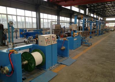 China Sky Blue Plastic Extrusion Line , electrical wire making machine 500Rpm Max Speed for sale