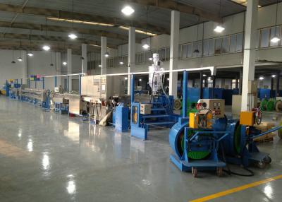 China Power wire plastic extrusion machinery With Folding W Type Cooling Channel for sale