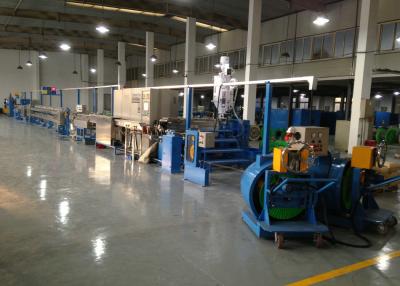 China PET SR-PVC Draht-Verdrängungs-Maschinen-isolierender Plastikdurchmesser 500 zahlen weg Spule zu verkaufen
