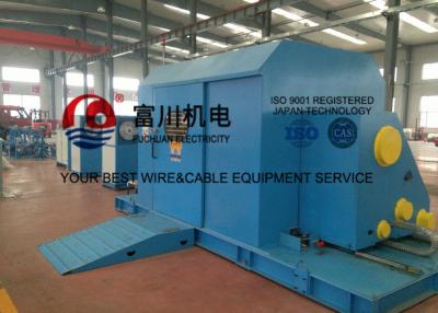 China Cantilever Core Wire / Cable Twisting Machine , Sky Blue Cable Laying Machinery for sale