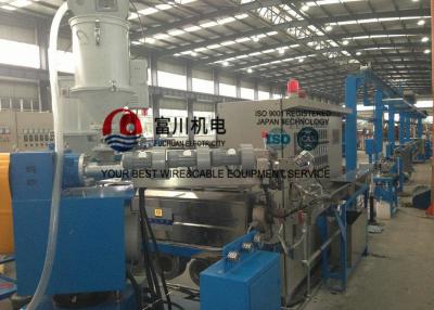 China Fuchuan Photovoltaic Plastic Extruder Machine With Screw Dia 70mm For Wire Dia 1.5-12mm for sale