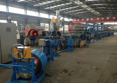 China Fuchuan Plastic Extruder Machine For Electric Wire Power Wire Insulated Sheathing for sale