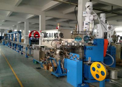 China Máquina de la protuberancia de cable de Fuchuan para el diámetro plástico 0.6-4m m del alambre de la protuberancia del PVC en venta