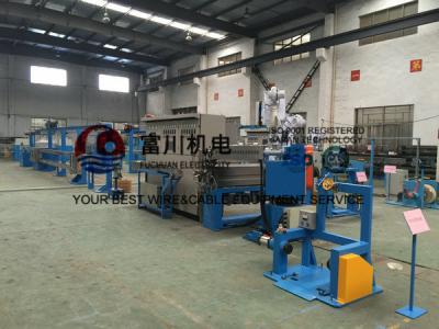 China Máquina da extrusão do PVC de Fuchuan para o diâmetro 6-25mm do fio do cabo distribuidor de corrente com parafuso 90mm à venda