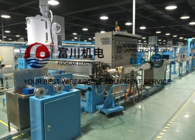 China Plastic Extrusion Line For Building Wire With Drawing Inlet Dia 2.5-3mm Out Dia 0.8-1.7mm for sale