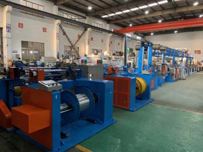 China Automobile Wire Rewinding Machine 600M / Min Motor Control Cable Extrusion Line for sale