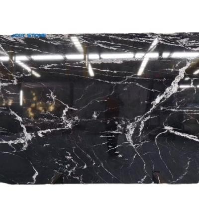 China Modern Cheap Price Ballet Black Granite Stone Black Cosmos Black Granite Royal Forest Granite Slabs à venda