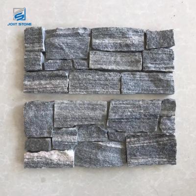 中国 Easy to fix and clean; water& fire retardant ; Factory Directly Environmentally Friendly Gray Color Cement Wall Stone Panel , Concrete Ledge Stone 販売のため