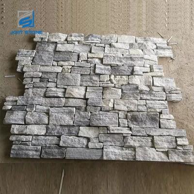 China Indoor and outdoor wall cladding & Landscaping Decoration Natural Stone Gray Stacked Stone Veneer For Cloudy Outside Wall Cladding for sale
