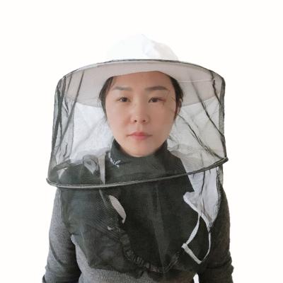 China Apiary Camouflage Beekeeping Veil With Hat For Bee Proof Sting for sale