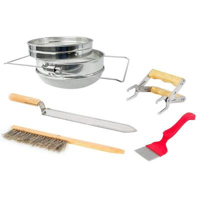 China CE Certified Beekeeping Tool Kit Equipment Basic 5 Piece Set For Beekeepers for sale