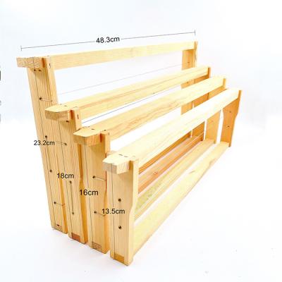 China Wooden Beehive Frames Polished Pine Wood Material For Beekeeping for sale