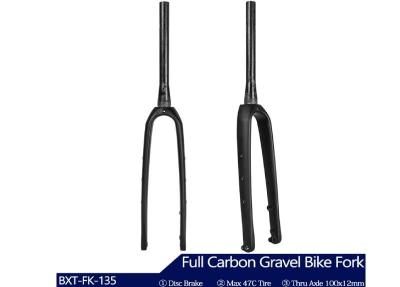 China Hidden Cable Bicycle Carbon Fiber Fork 700C Disc Fork Aero Designed Bike Gravel Forks for sale