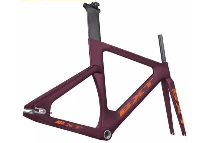 China 700C Fixed Gear Carbon Track Bike Frame With Fork Max 25C Tire for sale